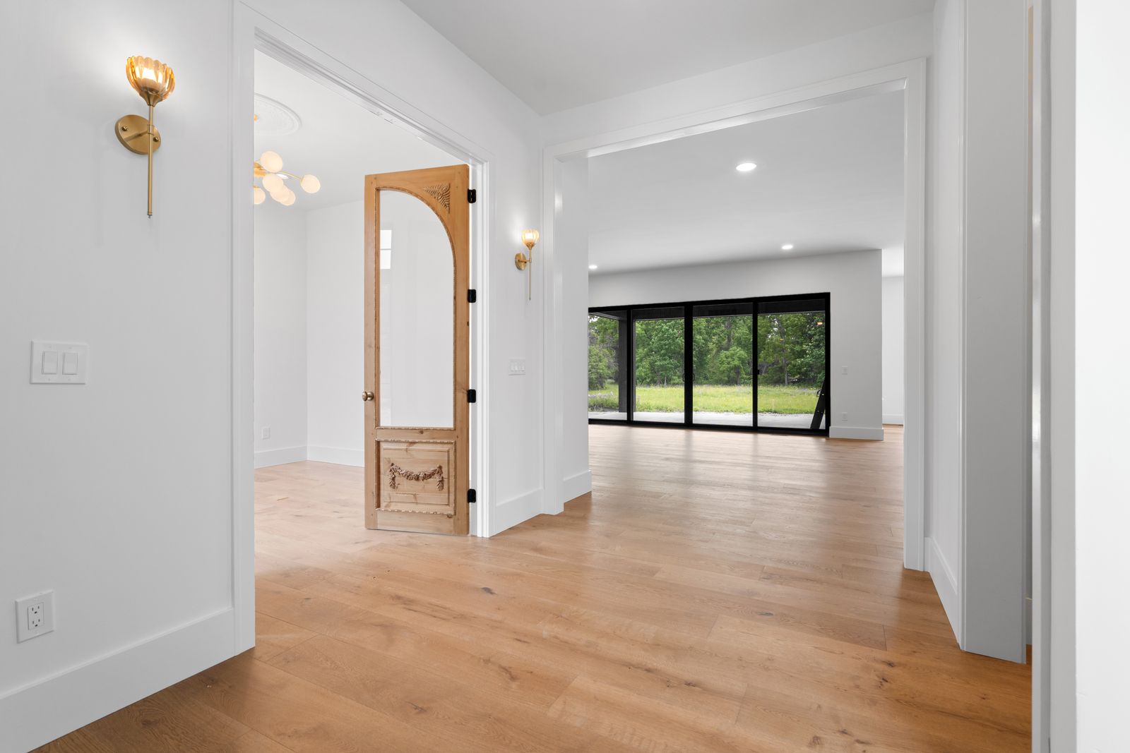 Hallway opening toward the great room