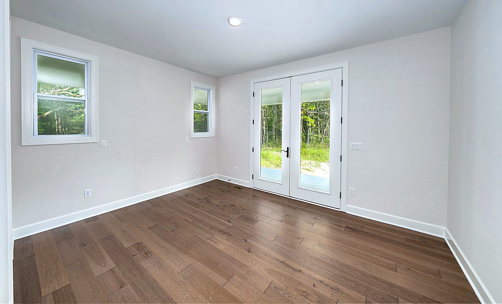 Living space with large windows