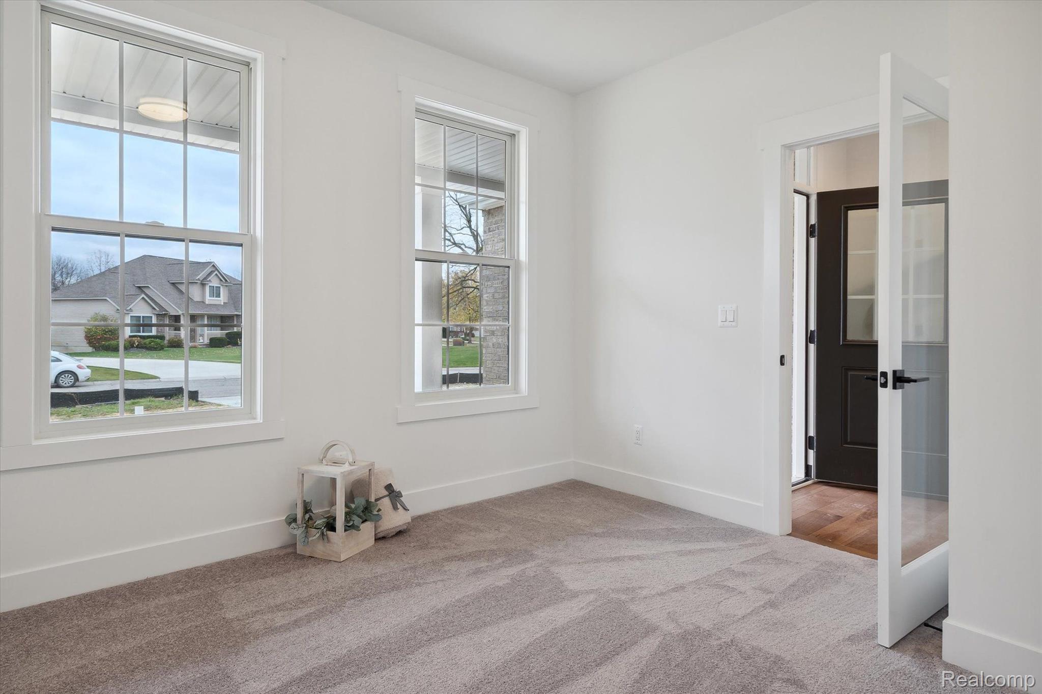 Bedroom with large window and natural light